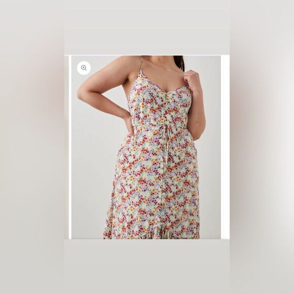 Rails Floral Frida Dress in Fleur mid length Size Xsmall NWT - Picture 4 of 5